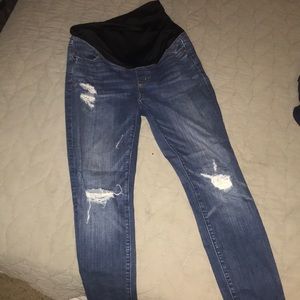 Maternity Jeans - Loft - size 4 distressed
